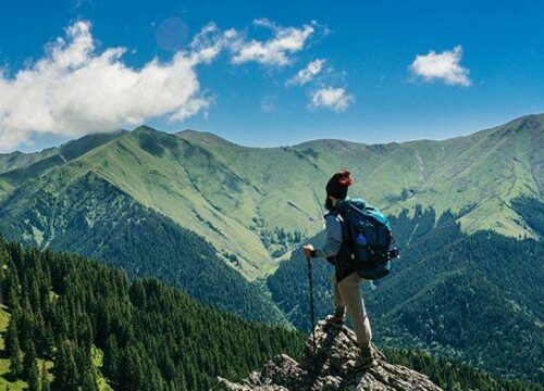 Mountain hiking
